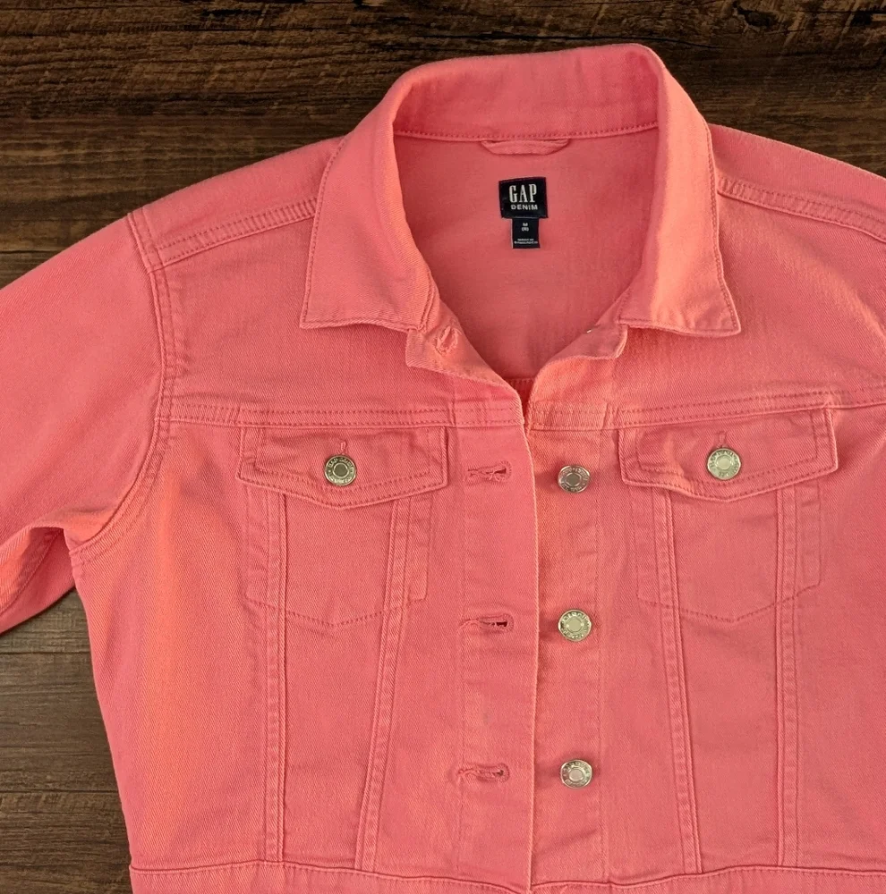 Gap Pink Denim Jean Jacket